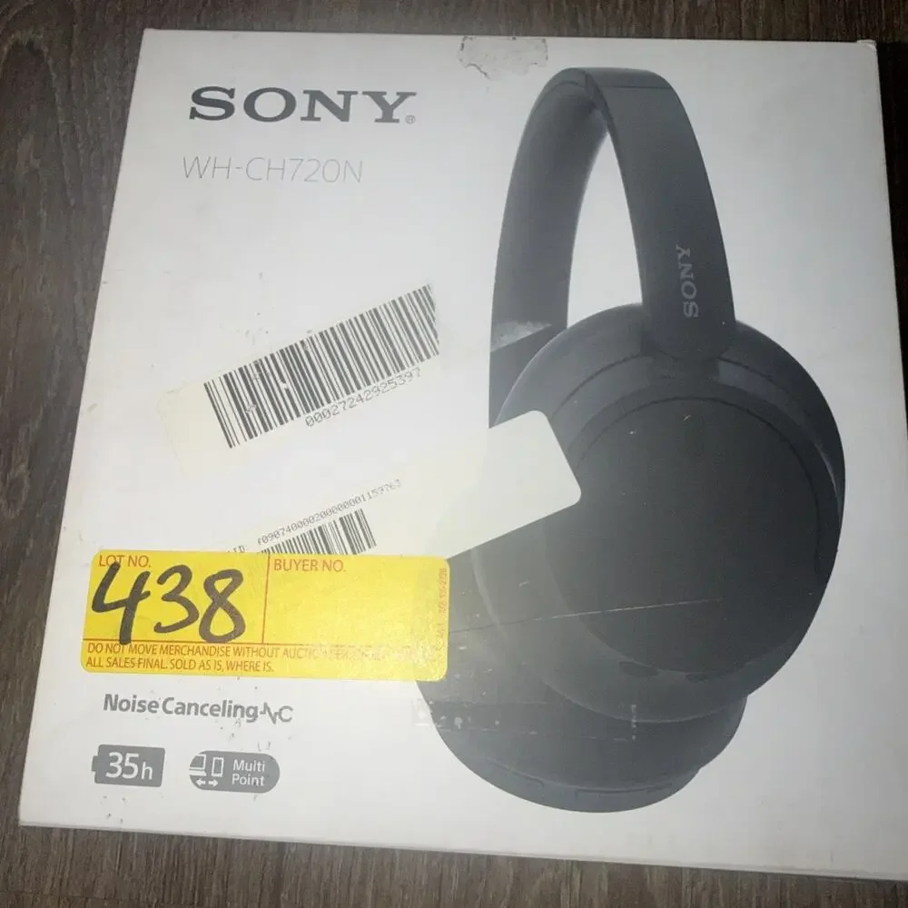 Sony WH-CH720N Wireless Over-Ear Headphones - Black - Open Box